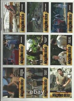 2011 The Walking Dead Season 1 MINI-MASTER SET of 99 Cards (Base/2 Chase Sets)
