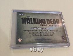 2014 The walking Dead Season 3 ANDREW LINCOLN AUTOGRAPH Wardrobe Card AM9 Auto