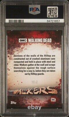 2017 The Walking Dead Season 7 Walker Card #W-5 PSA GEM MT 10