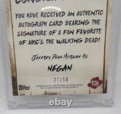 2018 The Walking Dead Jeffrey Dean Morgan As Negan Autograph Collection 27/50