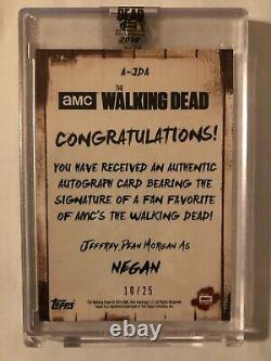 2018 Topps Walking Dead Autograph Collection Jeffrey Dean Morgan As Negan #10/25