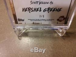 2018 Topps Walking Dead- Scott Wilson As Hershel Greene Autograph 3/5