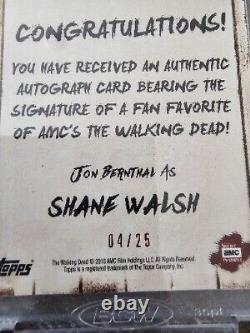 2018 Walking Dead Jon Bernthal As Shane Walsh Auto Mud Variant 04/25 Encased