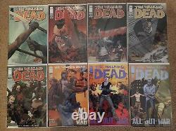 40 Walking Dead Comic Lot Includes Mcfarlane Toys Pinbacks 2003-2019