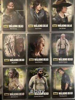 44 total AMC Walking Dead Card Sets 4 different sets With Pages And Album