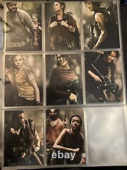 44 total AMC Walking Dead Card Sets 4 different sets With Pages And Album