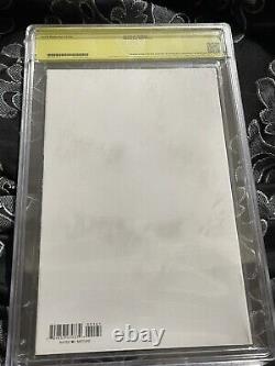 9.6 CBCS Walking Dead Deluxe 1 Blank ZOMBIE WOLVERINE Sketch Rob Broussard