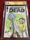 9.8 Cgc Ss Walking Dead #109 Rick & Morty Zombie Sketch By Steve Lydic