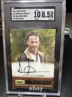 AUTO 2016 TOPPS THE WALKING DEAD ANDREW LINCOLN as RICK GRIMES SEASON 4 SGC 8.5
