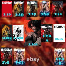 BRZRKR #1 Pre-Order 13 Covers 1200, 1100(x2), 150(x2), 125(x2), 110, & MORE