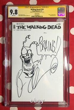 Ben Edlund Original Art Sketch The Tick, Walking Dead #150 CGC SS 9.8 Zombie