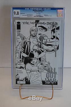 CGC 9.8 Walking Dead #115 N Midnight Release Sketch Variant 600 copies