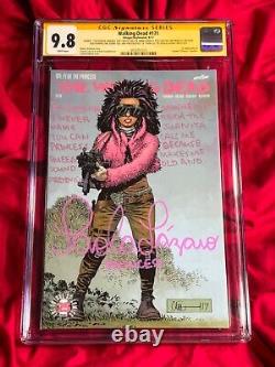CGC SS 9.8Walking Dead #1711st appearance PrincessSIGNED+quote Paola Lazaro