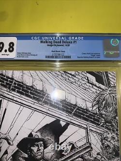 CGC Skybound 9.8 Walking Dead Deluxe #1 Exclusive David Finch Sketch Cover A