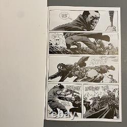 Charlie Adlard / The Walking Dead #114p5 Original Comic Art Megan vs Jesus TWD