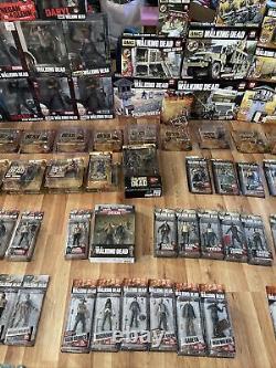 Complete Collection McFarlane Walking Dead Figures & Construction Sets & extras