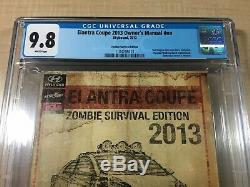 Elantra Coupe 2013 Owners Manual #nn Walking Dead! CGC 9.8! SDCC Zombie