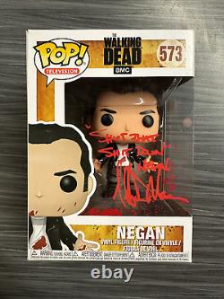 Funko POP! Television The Walking Dead Negan (Signed/Dean Morgan/JSA)Damaged
