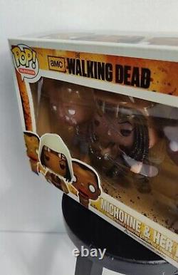 Funko Pop! Michonne And Her Pets 3 Pack Walking Dead withprotector