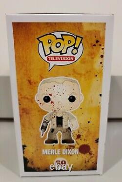 Funko Pop The Walking Dead #69 Merle Dixon (Bloody) Convention Excl SIGNED