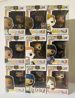 Funko Pop! The Walking Dead Bundle x 9 Excellent Condition