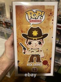 Funko Pop! The Walking Dead Rick Grimes Harrison's Comics Exclusive Bloody 13
