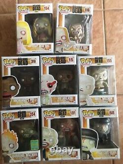 Funko Pop! The Walking Dead Zombies Set Of 8 Pops