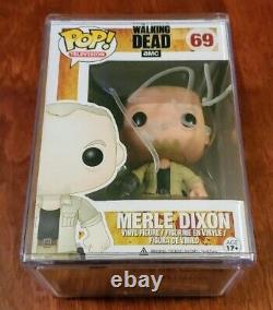 Funko Pop! Tv The Walking Dead Merle Dixon #69 With Hard Pop Protector Case
