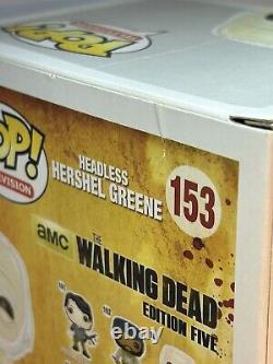 Funko Pop Walking Dead AMC 153 Headless Hershel Greene 2014 SDCC exclusi Vaulted
