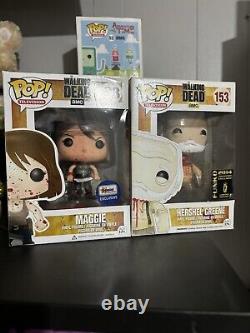 Funko Pop Walking Dead Gemini Bloody Maggie & Con Exclusive Headless Hershel