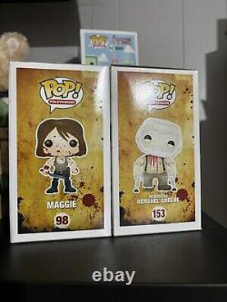 Funko Pop Walking Dead Gemini Bloody Maggie & Con Exclusive Headless Hershel