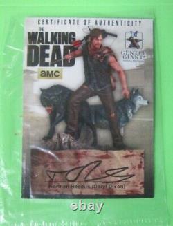 Gentle Giant Walking Dead Daryl Dixon &Wolves Limited Edition Statue Signed COA