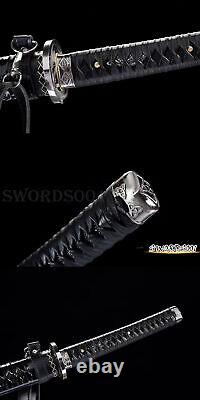 Handmade Walking Dead Sword Japanese Samurai Katana T10 Steel Clay Tempering