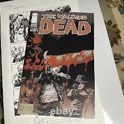 Heres NEGAN! The Walking Dead #112p. 18, SIGNED OG Art By Charlie Adlard