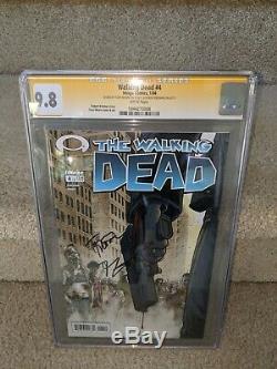 Image Comics Walking Dead #4 Signed by Robert Kirkman & Tony Moore CGC 9.8 SS