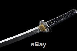 Japanese Walking Dead Sword Full Tang Katana Clay Tempered T10 Steel Really Cool