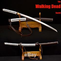 Japanese Walking Dead Zombie Sword Handmade Michonne's Katana Damascus Steel New