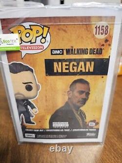 Jeffrey Dean Morgan SIGNED Funko POP! Walking Dead #1158 -NEGAN- Beckett Cert