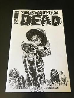 Julian Tedesco Walking Dead Sketch Of His Variant Original Art Read Description