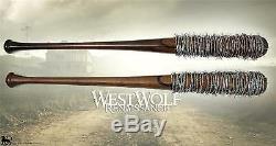 Lucille The Walking Dead Negan's Bat Real Steel Barb Wire/Prop/Collectible