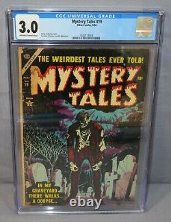 MYSTERY TALES #19 (Walking Dead Cover, Pre-Code Horror) 3.0 GD/VG Atlas 1954