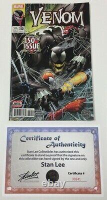 Marvel Venom #150 1st Print Signed by Stan Lee withCOA