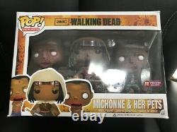 Michonne+her Pets Lot Of 3 The Walking Dead Funko Pop In Original Package