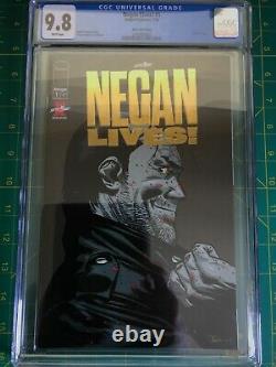 Negan Lives! #1 CGC 9.8 Gold Foil Kirkman The Walking Dead Negan Show NICE