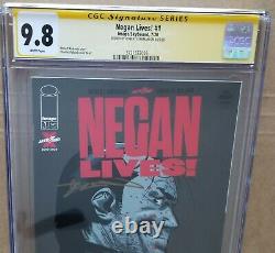 Negan Lives! #1 Walking Dead CGC 9.8 SIGNED BY ROBERT KIRKMAN 1 of 50 Made
