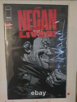 Negan Lives #1 signed by Jeffrey Dean Morgan JDM NM 1st print Walking Dead