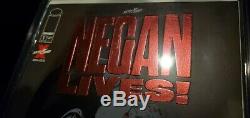 Negan Lives! Ruby Red Foil Variant Skybound Walking Dead Shipped In Toploader