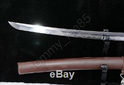 New Damascus Clay Tempered The Walking Dead Sword Michonne Katana Zombie Killer