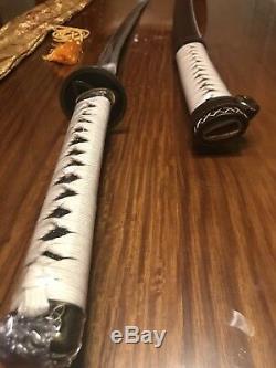 Replica of Walking Dead Michonne's Japanese Katana Damascus SHARP Steel Sword