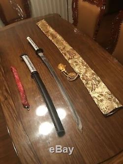 Replica of Walking Dead Michonne's Japanese Katana Damascus SHARP Steel Sword